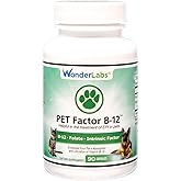 Wonder Laboratories Pet Factor B-12 | Vitamin B-12 in Methylcobalamin Form | Popular in Treatment of EPI in Dogs. 90 Count