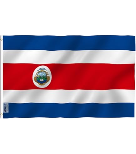 Costa Rica Flag 2x3 Feet - Polyester Banner With Grommets For Indoor/Outdoor Display, 24x36 Inches - View #5