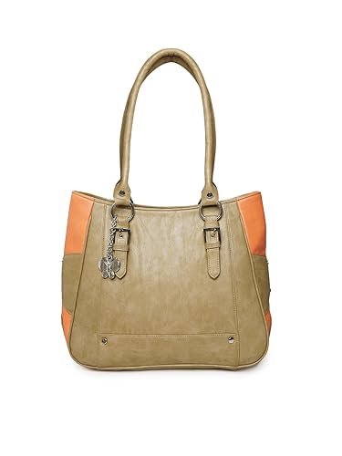 Butterflies Womens Handbag (Beige) (BNS 0546BG)
