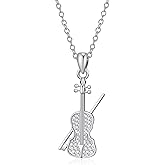 TALYKONG Violin Necklace Violin Jewelry Music Gifts for Women Violinist