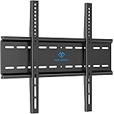 PERLESMITH Fixed TV Wall Mount Bracket with Low Profile Design for Most 26-47 Inch LED, LCD, OLED, 4K Flat Screen TVs - Ultra Slim Fix Mounting Bracket with Max VESA 400x400mm Weight up to 115lbs