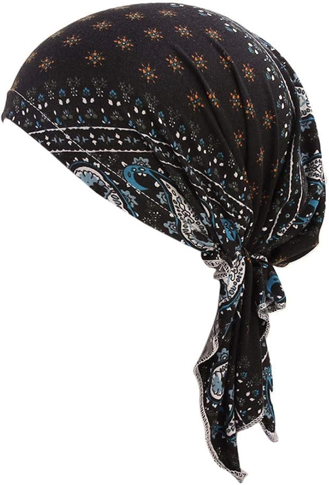Cappello Turbante Con Fiore Per Donne - Morbido E Confortevole - Foto 8