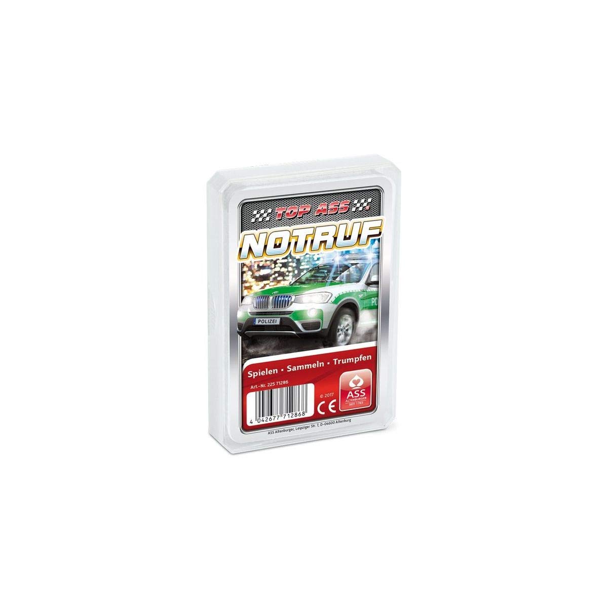 ASS Altenburger 22571286 Top Emergency Call Card Game Trump and Quartet