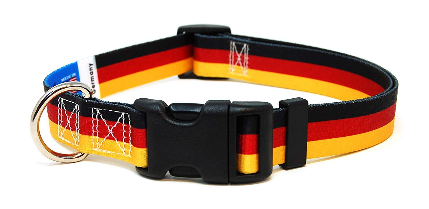 German Dog Collar | German Flag | Martingale