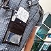 Ultimate Passport or Trade Show Travel Wallet with THREE Pockets - Heavy Duty - Adjustable Neck Lanyard & Pen Holder by Specialist ID (Black)