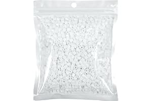 Tcthbc Fuse Beads 2000 Piece Melty Beads 5mm Iron Beads Compatible Perler Beads Hama Beads, White
