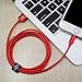 Lightning Cable for iPhone 3Pack 5ft/1.5M Charger Cable Nylon Braided For Lightning to USB iPhone Charger Cable for iPhone X/8/8 Plus/7/7 Plus/6/6 Plus/iPad Mini Air Pro, iPod And More Red
