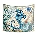 ECONIE Seahorse Tapestry Throw Bohemian Mandala Wall Hanging Tapestry Wall Art Decor Beach Throw Table Runner/Cloth 51