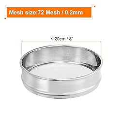 PATIKIL 72 Mesh Lab Sieve, 8" Diameter Test Sieve