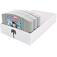 Collector Craft White Game Organizer Compatible with N64 Cartridge, Dust Cover, Cartridge Holder