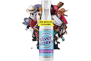 SilverWorks! Fabric Odor Eliminator Spray - Silver Ion Fabric Spray - Room Deodorizer Odor Eliminator For Strong Odor - Natural Furniture Couch Spray Deodorizer - Remove Smells And Home Odors -16.9oz
