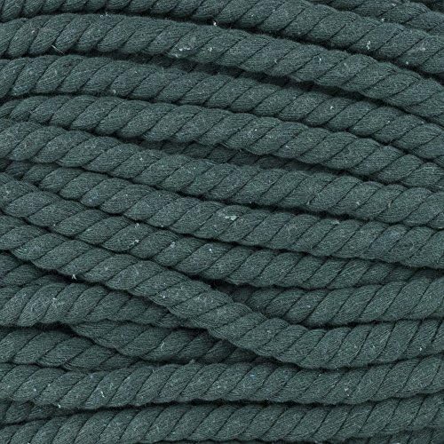 Natural Twisted Cotton Rope – Super Soft – Assorted Colors - 1/2 inch Diameter in Either 10, 25, 50, Or 100ft Lengths