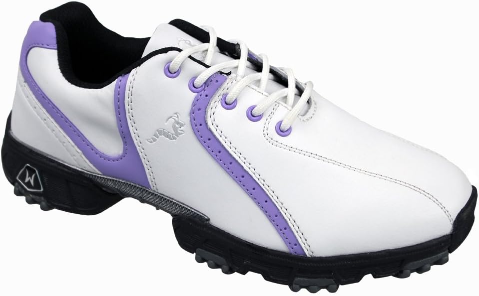Woodworm Golf Ladies Golf Shoes White/Lilac Size 8 Amazon.co.uk Shoes
