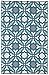 Fab Habitat Farmhouse Spanish Tile Outdoor Rug - Waterproof, Fade Resistant, Crease-Free, Reversible - Premium Recycled Plastic - Patio Porch Balcony Deck - Seville Multicolor Blue - 8x10 ft