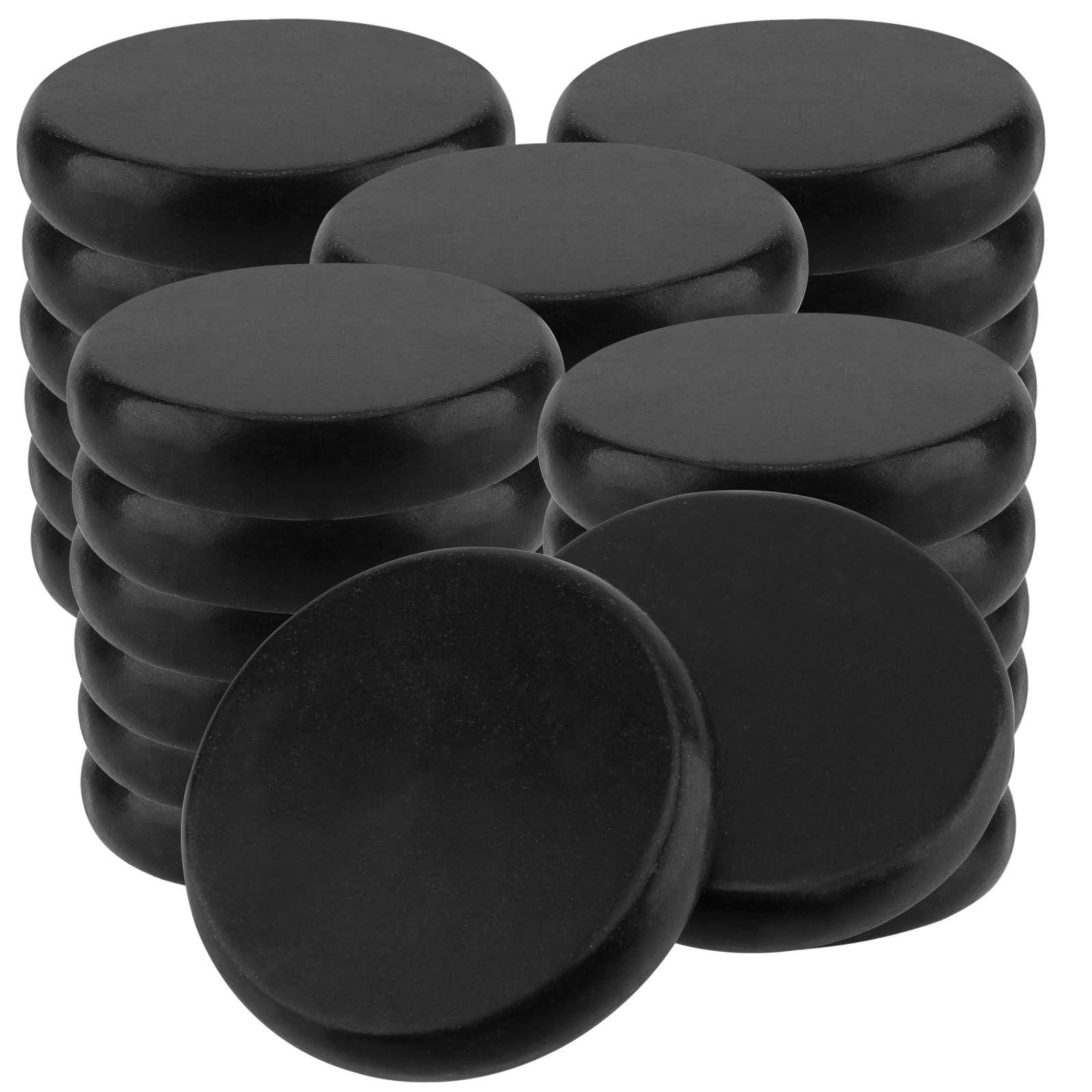 Photo 1 of MAHIONG 22 PCS Basalt Message Stones, 3 Inches / 8 cm Hot Rocks Massage Stones, Basalt Hot Stones for Relaxing, Spa, Healing