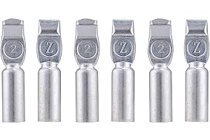 MUYI 6 Pieces Replacement Terminal Pins for 175A 2-4 AWG Towing Winch Systems Battery Quick Disconnect/Connect Wire Harness Plug Connectors