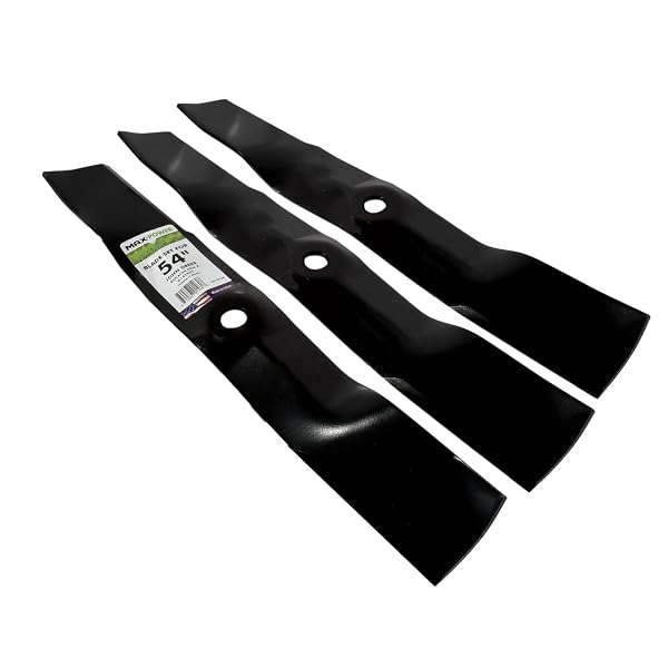 MAXPOWER 561816B 3-BLADE SET FOR 54″ CUT JOHN DEERE, REPLACES OEM NO. M143520, UC22010