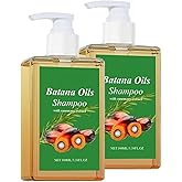 XIKRO 100% Batana Oil Shampoo, 100% Rosemary Oil Shampoo, Shampoo De Batana Para La Caida Del Cabello, Nourishes and Regenerates Hair-Soft and Fluffy for Men & Women (2pcs)