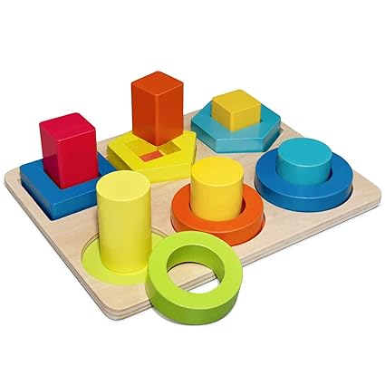 Kity Wooden Colorful Shape Puzzle For Toddlers Best Gifts