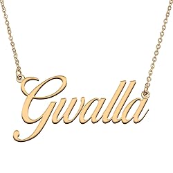 HUAN XUN Customized Custom Simple Any Name Necklace