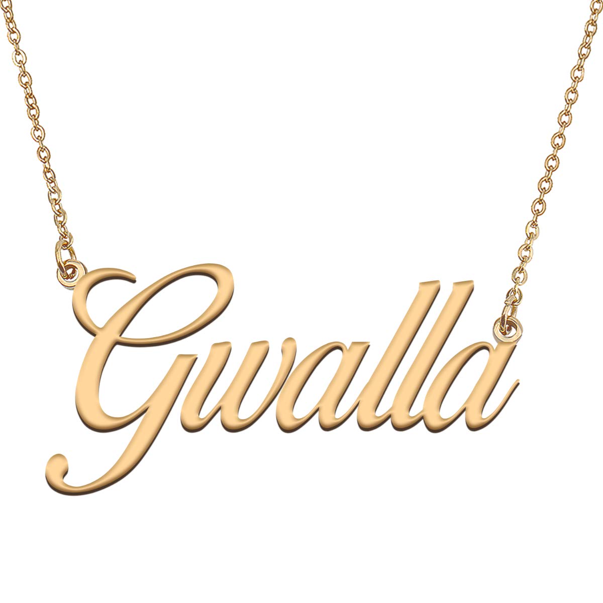 HUAN XUN Customized Custom Simple Any Name Necklace