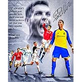 Ikonic Fotohaus Cristiano Ronaldo Motivational Quote Mindset for Success Believe You are the Best Soccer Superstar Photo Autograph Print Poster Wall Art Home Decor