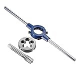 uxcell 5/8-24 UNEF Tap and Die Set with 38mm Round