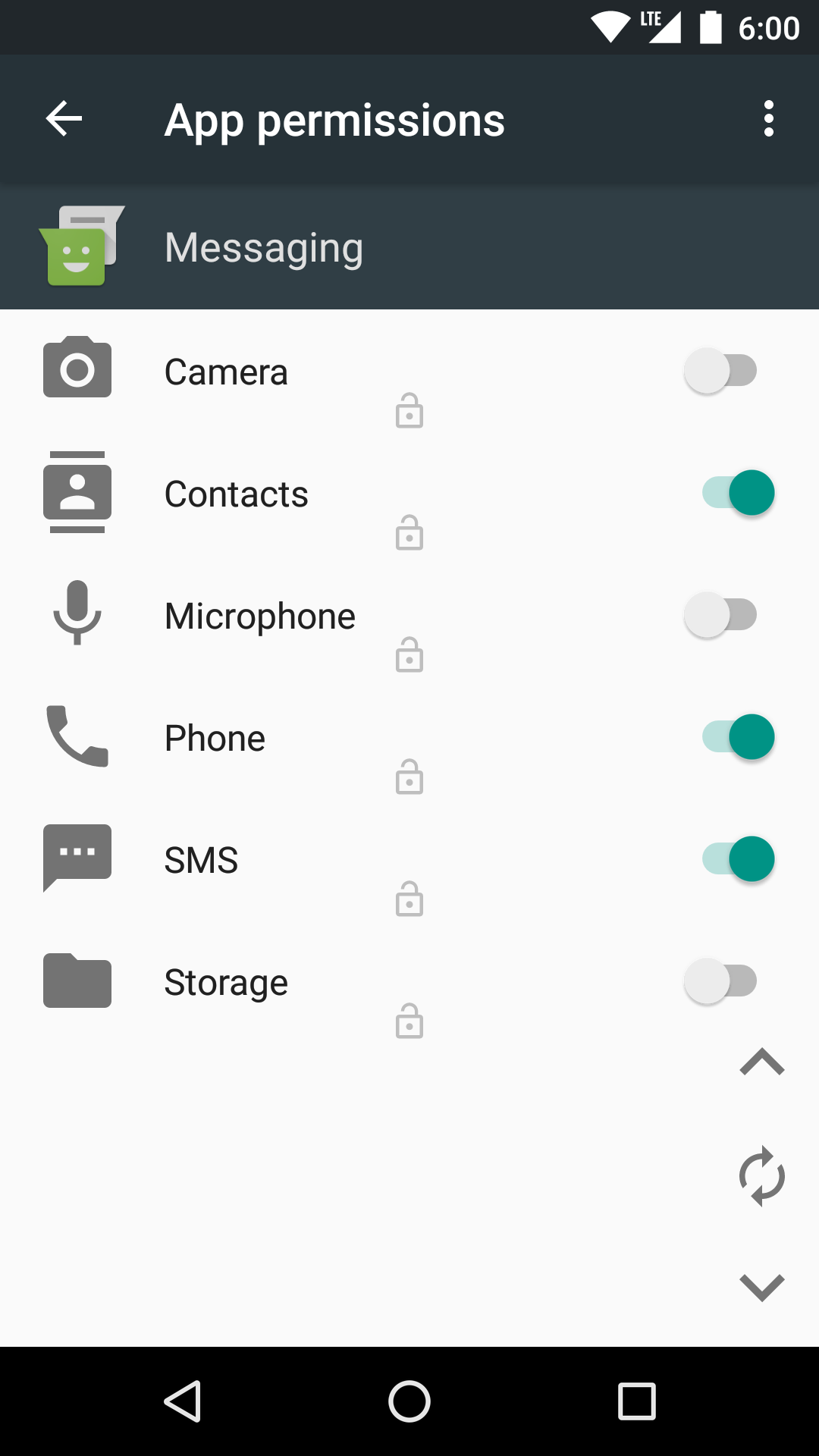android cloud print permission requested