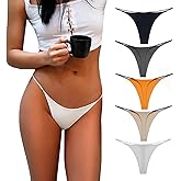 Aogda Thong for Women Cotton Underwear Low Rise Panties Woman G-String Thongs