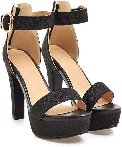 platform block heels closed toe