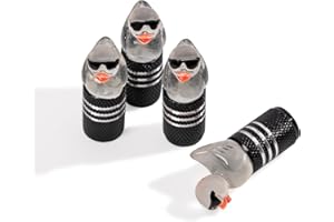 Rislobx 4PCS Funny Tire Valve Stem Cap Cover for Car Truck Motorcycle Bike, Night Glow Cute Duck Valve Caps, Corrosion Resist
