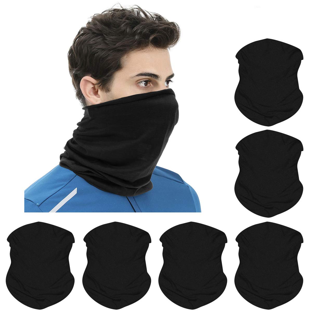 Headwear Bandanas - Elastic Multifunctional Headband Tube Scarf Headwrap Balaclava Outdoor Sports Seamless Magic Headwear for Motorcycling Hiking Fishing Yoga