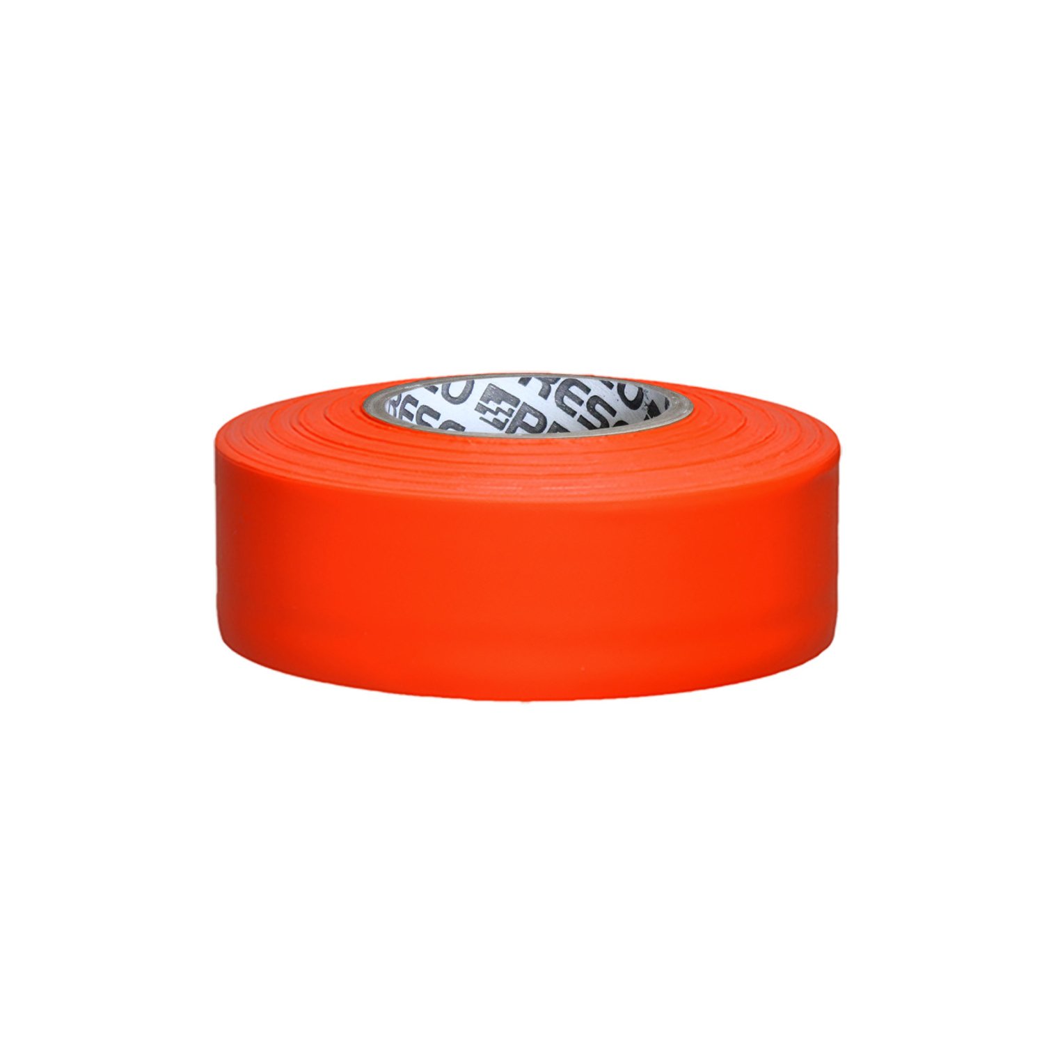 NO ADHESIVE, Presco PresGlo Taffeta Roll Flagging Tape 4.5 mils thick, 1 in. x 50 yds. (Neon Orange)