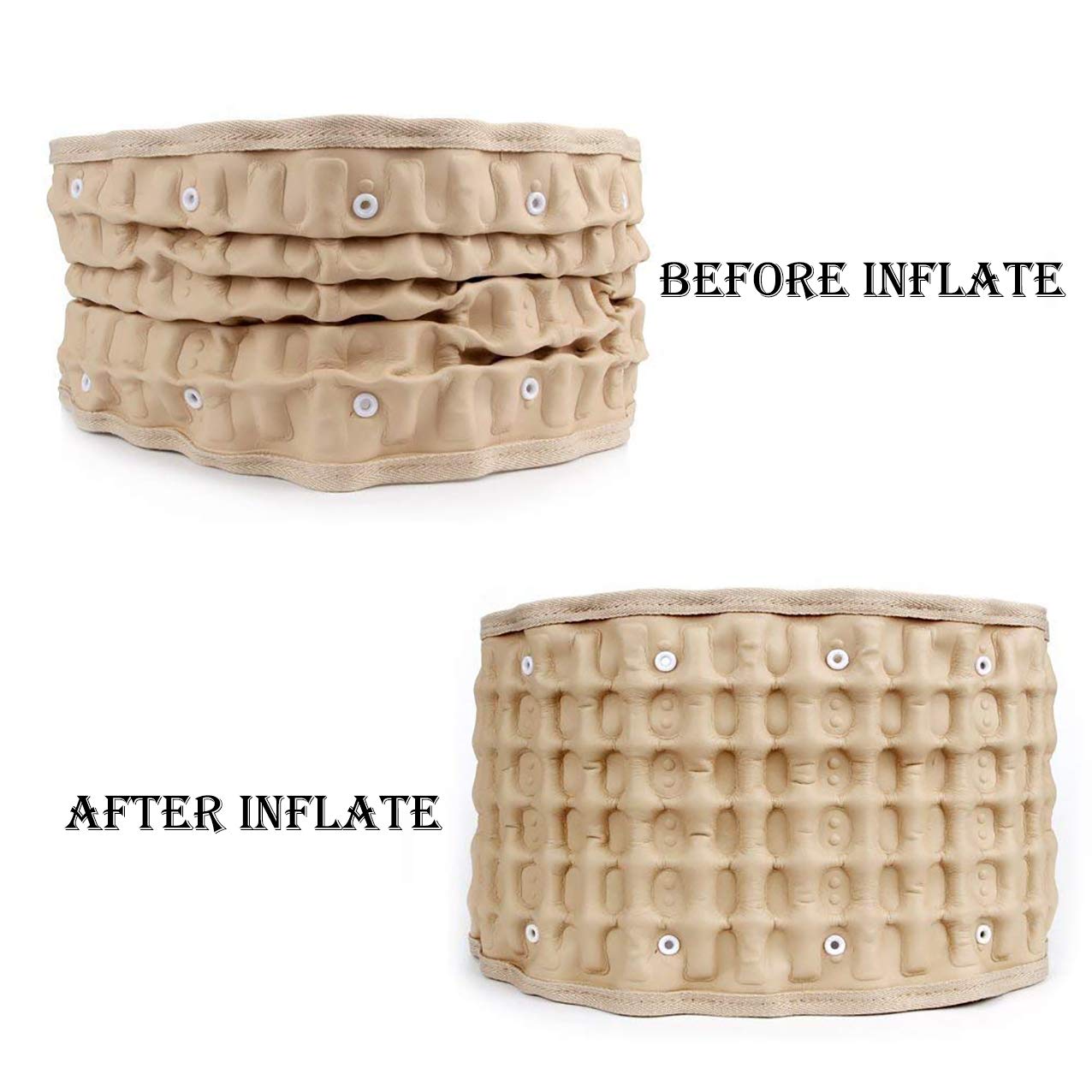 Physical Decompression Back Belt by GINEKOO -Spinal Air Traction Belt for Lower Back Pain Relief, Back Support & Lumbar Traction Belt(29-49 inch Waists)