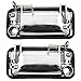 Driver and Passenger Front Outside Door Handles Chrome Specialty Replacement for Chevrolet Cadillac GMC Pickup 15708043 15708044