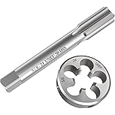 S-Union New 5/8"-24 UNEF Tap and Die Set, UNEF Machine Thread Right Hand Tap and UNEF Round Thread Die