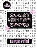 Gardening & Flowers Large Print Word Search by Puzzle Pyramid