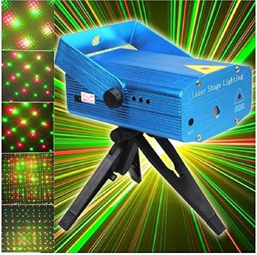 RLG Mini LED Laser Disco Decorative Light Self-Propelled Voice Control Stage Lamp (Multicolour)