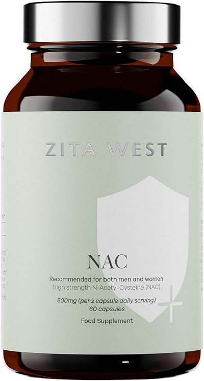 Zita West NAC 600mg Vegan Capsules - 60 Count for Fertility & Health