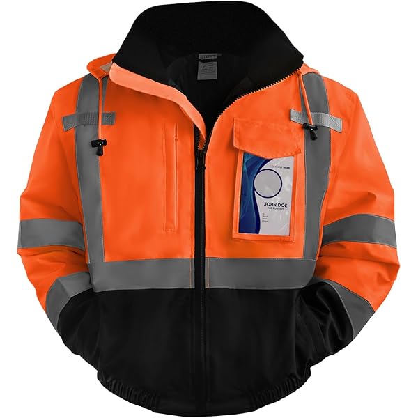TCCFCCT Hi Vis Jackets for Men, Class 3 Reflective Safety