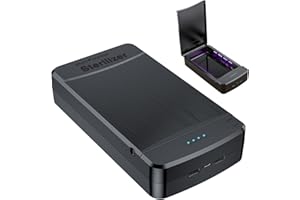 Nail Tool Cleaner with Blue Light,LXIANGN Portable USB Nail Tool Clean Box for Manicure Salon,Tweezers,Tattoo,Scissors,Jewelry,Phone, Watch,Keys(Black)