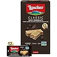 Loacker Classic Dark Chocolate Wafers - Premium Crispy Wafer Cookies with Dark Chocolate Cream Filling - Multipack of 12 Snack Packs - NON-GMO - Sustainably Sourced Cocoa - 45g/1.59oz, Pack of 12