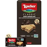 Loacker Classic Dark Chocolate Cream Wafer Cookies, 12-Pack, Non-GMO