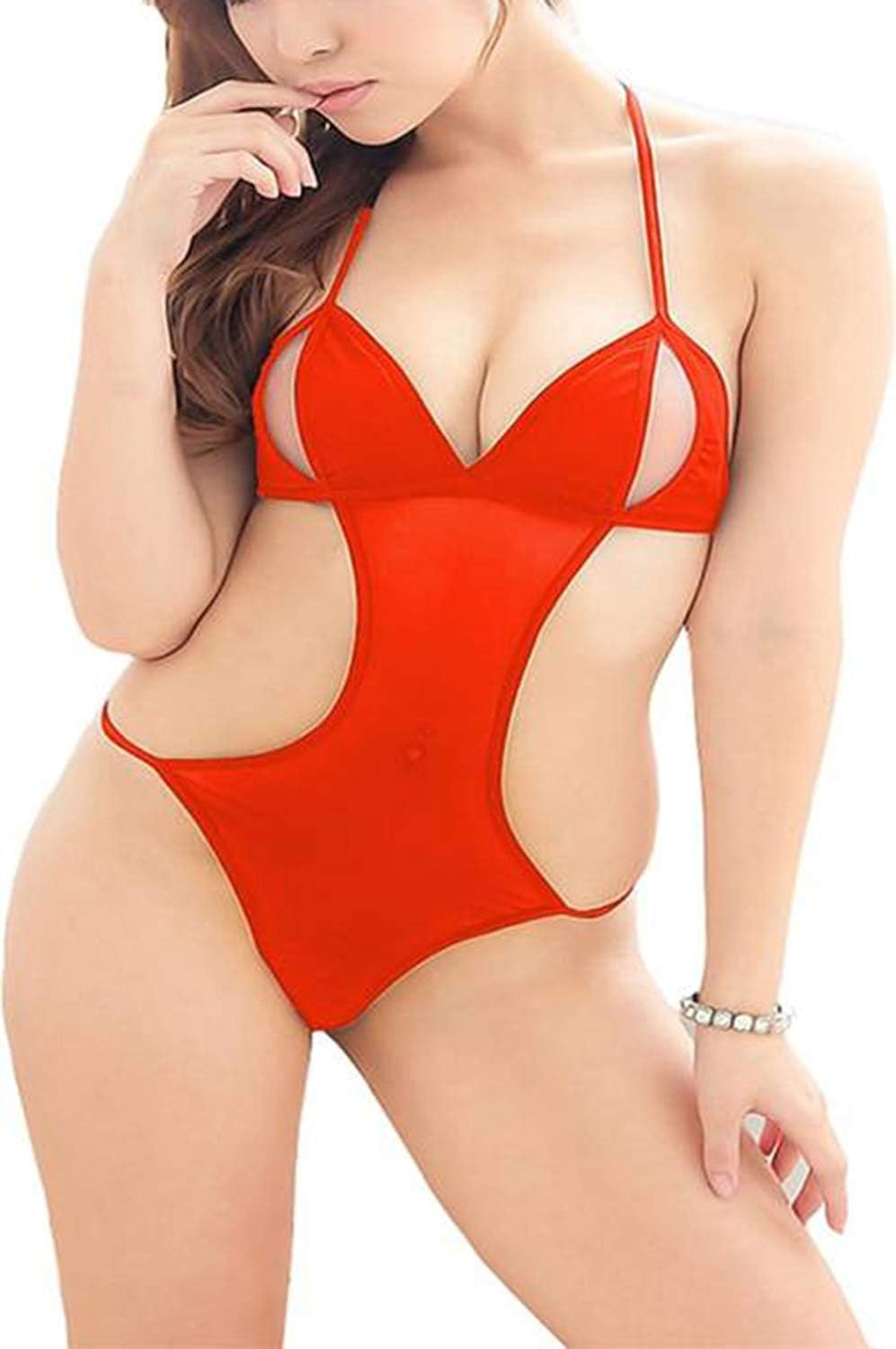 Rangraliya Women's Net Lingerie/Nightwear (Rose; Free Size)
