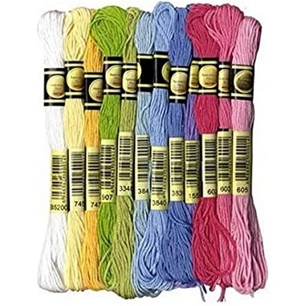 Artemio Assortment Sweet 13030040 Set of 12 Skeins 8 Metres Cotton Multi-Coloured 11.5 x 1 x 23 cm