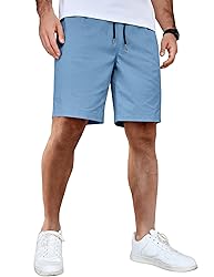 COOFANDY Men's Cotton Drawstring Shorts Casual