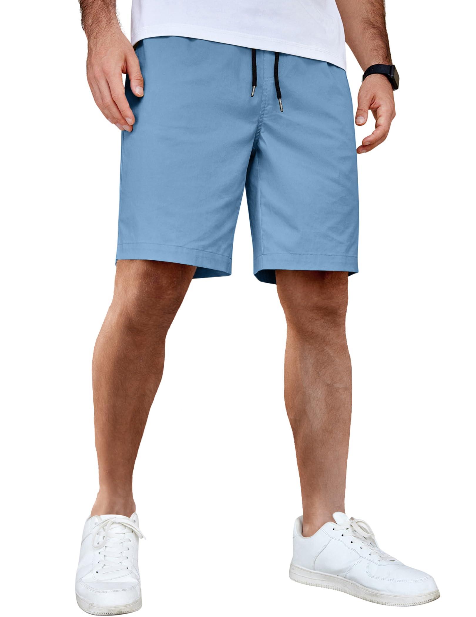 COOFANDY Men's Cotton Drawstring Shorts Casual