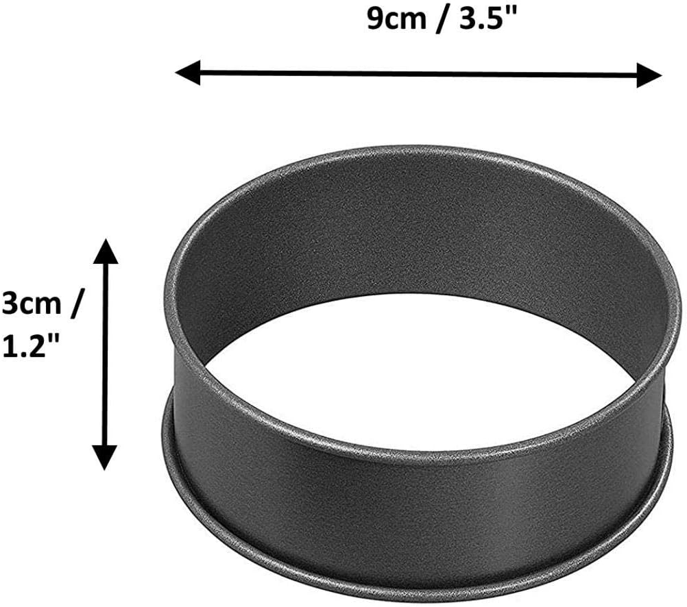 Wrenbury Crumpet Rings - Made in England, Non-Stick Carbon Steel, Set of 4, Egg & Pancake Cooking, Easy Clean - Image 5