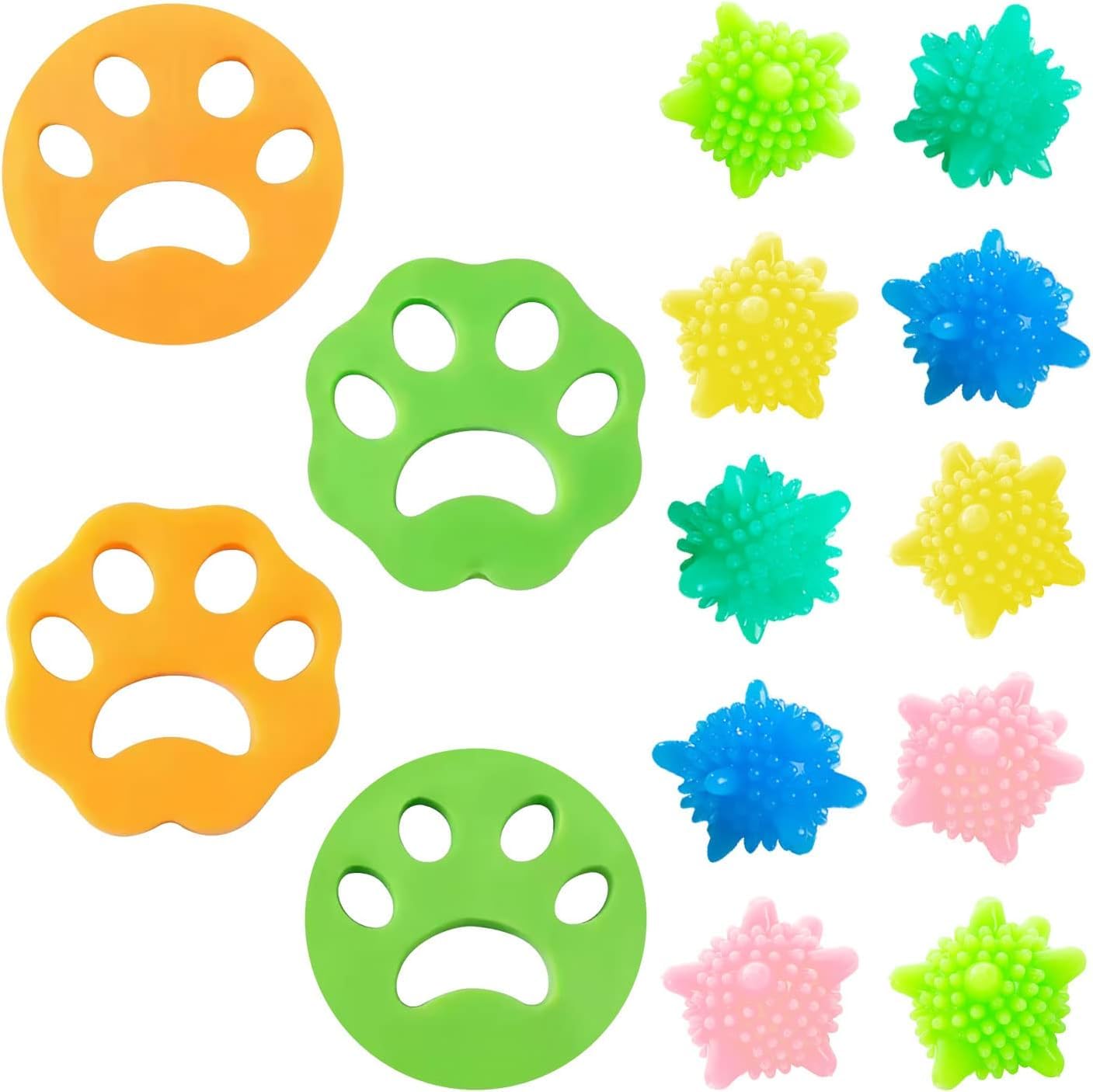 14 Pieces Clothes Epilator for Washing Machine, Anti-Hair Washing Machine, Pet Epilator for Cleaning Pet Hair