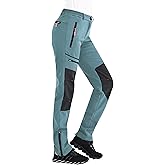 Postropaky Womens Outdoor Snow Ski Pants Waterproof Hiking Insulated Softshell Pants Snowboard Zipper Bottom Leg